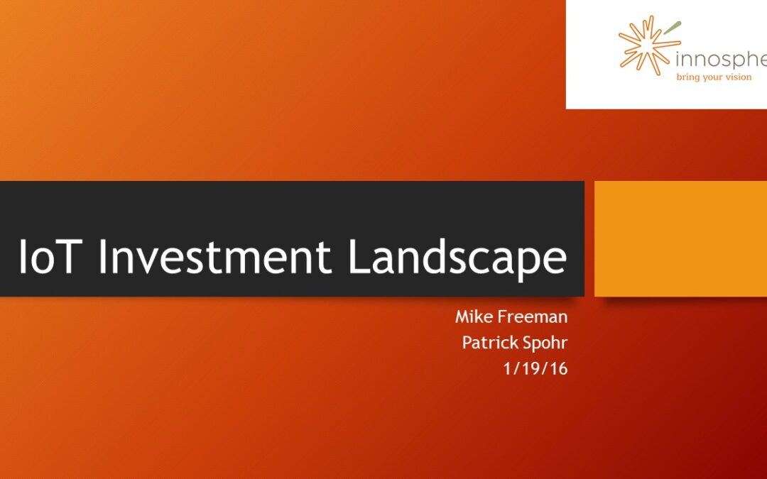 IoT Investment Landscape