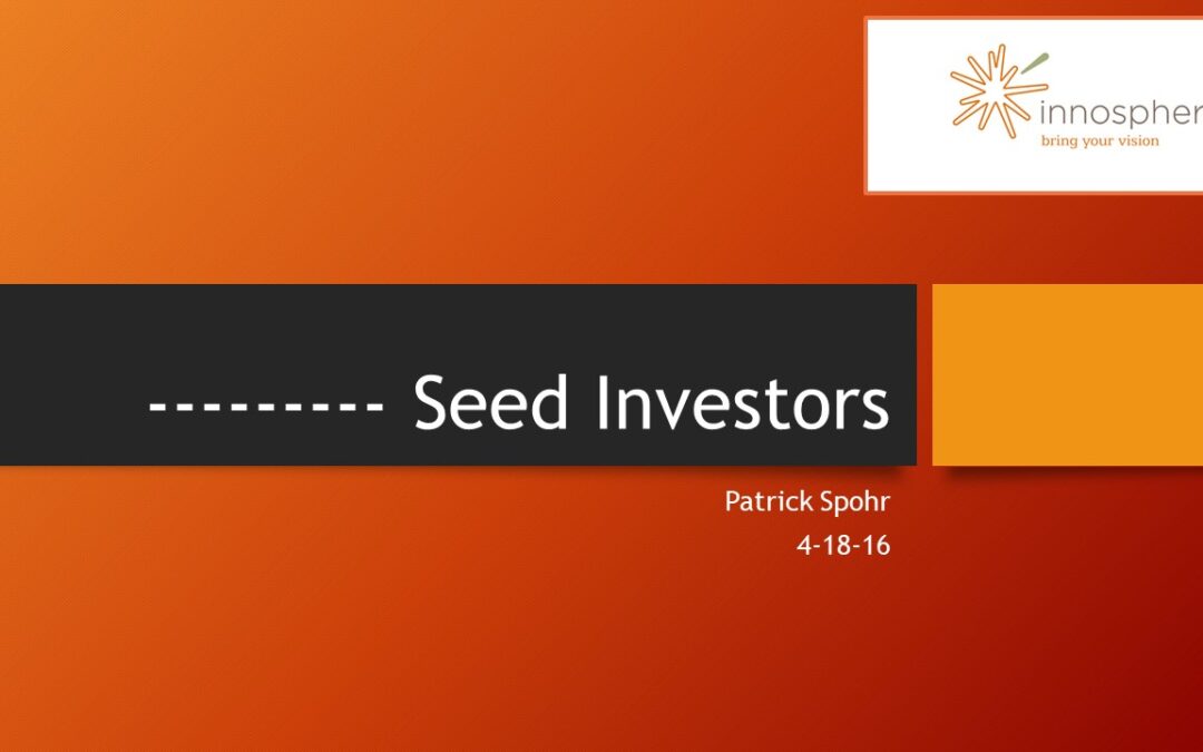 Seed Investor Prospectus
